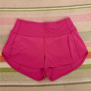 Lululemon Pink Highwaisted Shorts